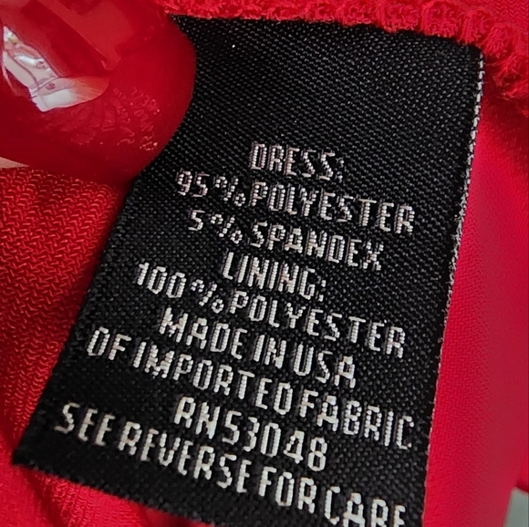 Collection Dressbarn Red Floor Length Sleevesless Strechy Dress size 8 - Picture 4 of 14